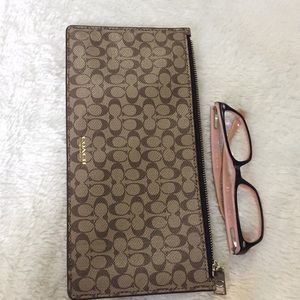 Coach pencil/makeup pouch bag